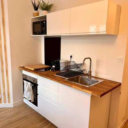New Two-room Apartment, Center, Sleeps 4, Balcony Апартаменты Гренобль